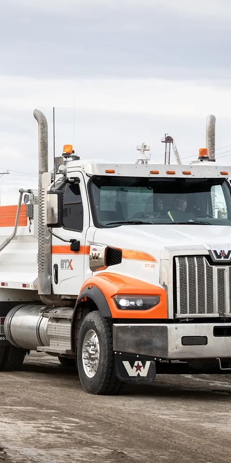 Subterrain Western Star gravel truck working on an Alberta jobsite